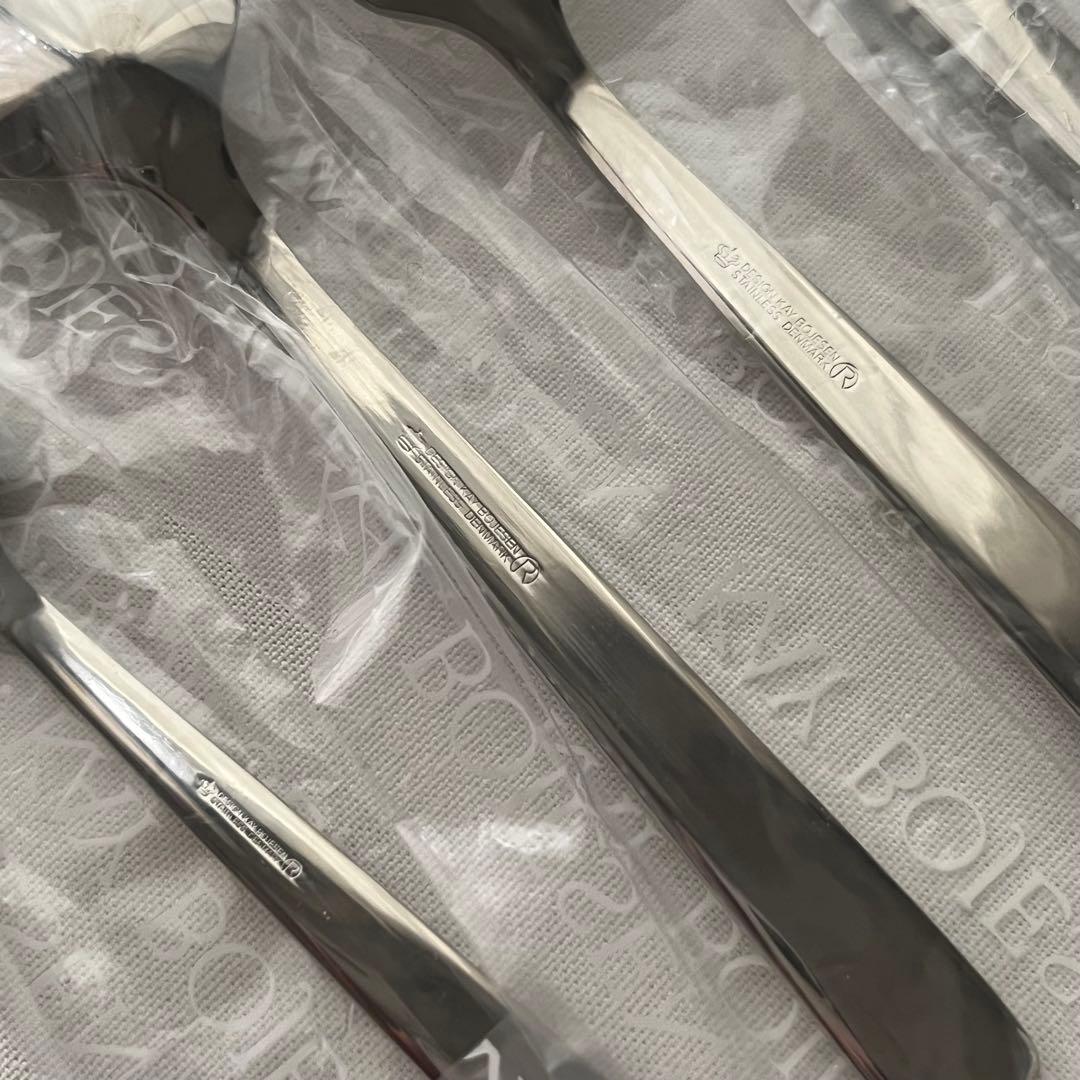 カイボイスン ディナーカトラリー セット ロゴ刻印 ミラー 21本 スプーン