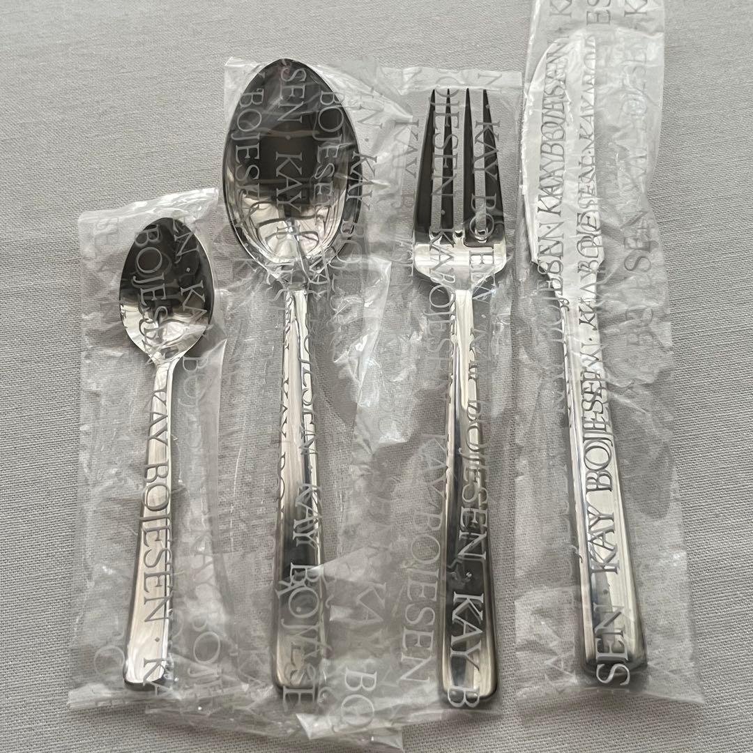 カイボイスン ディナーカトラリー セット ロゴ刻印 ミラー 21本 スプーン