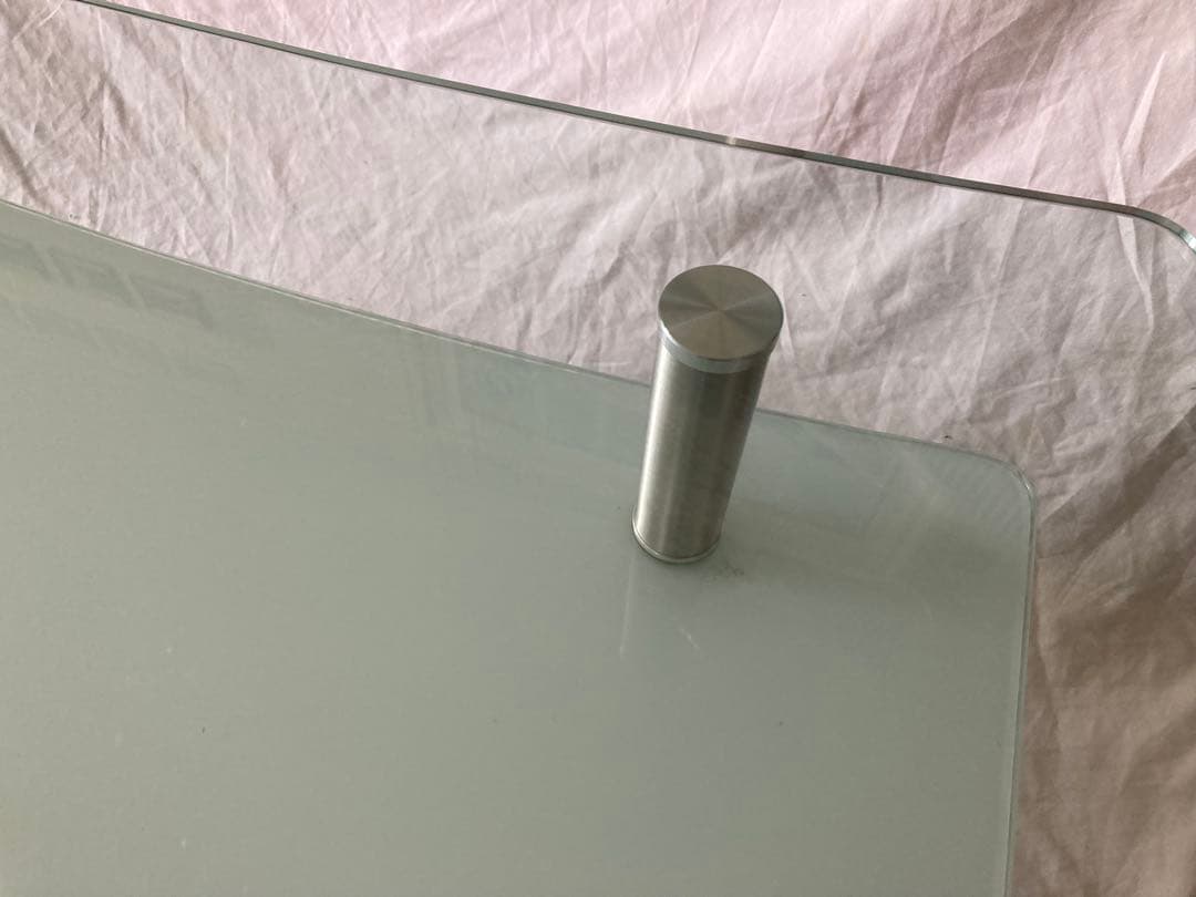 ガラスローテーブル センターテーブル W110×D52.5×H40cm