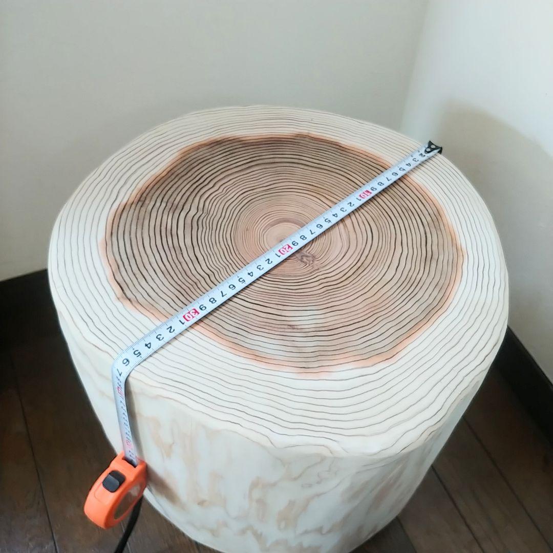 丸太スツール　丸太サイドテーブル　スギ