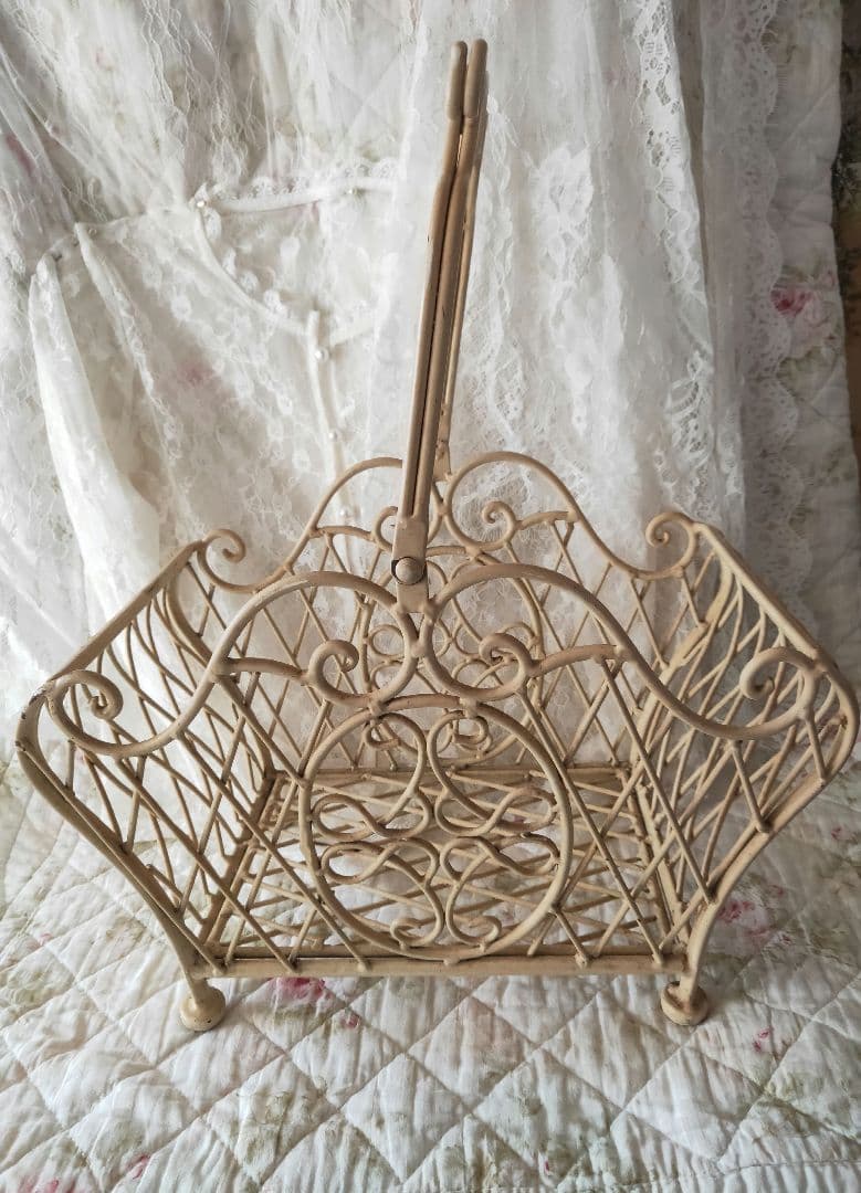 アンティークアイアンかご フランスアンティーク イギリスアンティーク