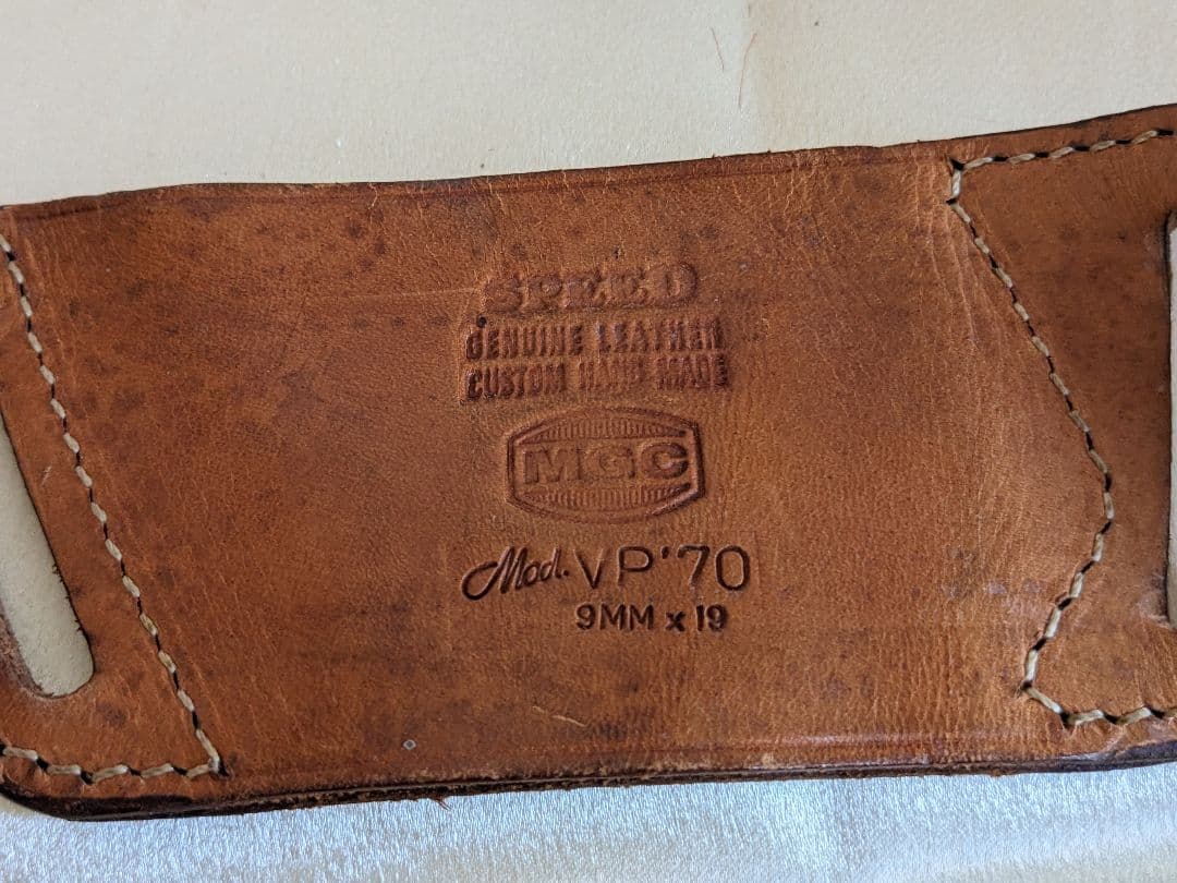 【希少】MGC S&W 9MM SPEED ホルスター カートリッジケース 本革