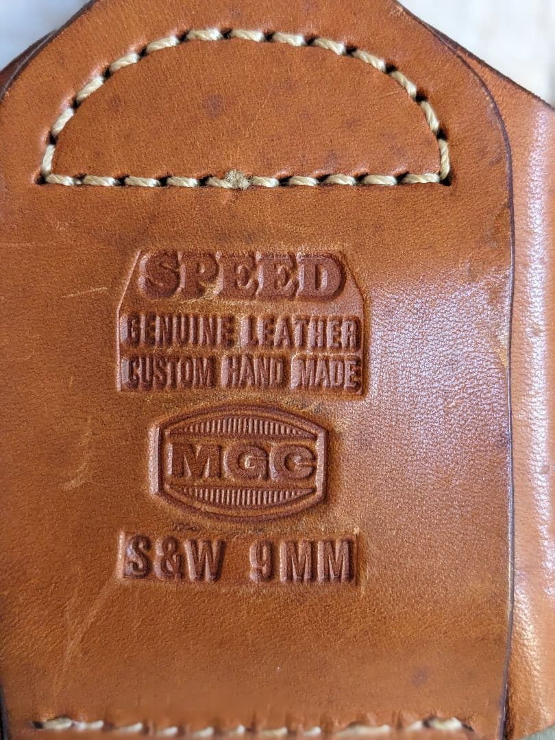 【希少】MGC S&W 9MM SPEED ホルスター カートリッジケース 本革