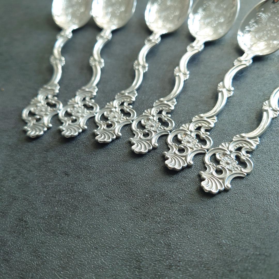 希少 美品 TH Marthinsen 830シルバー スプーン 6点