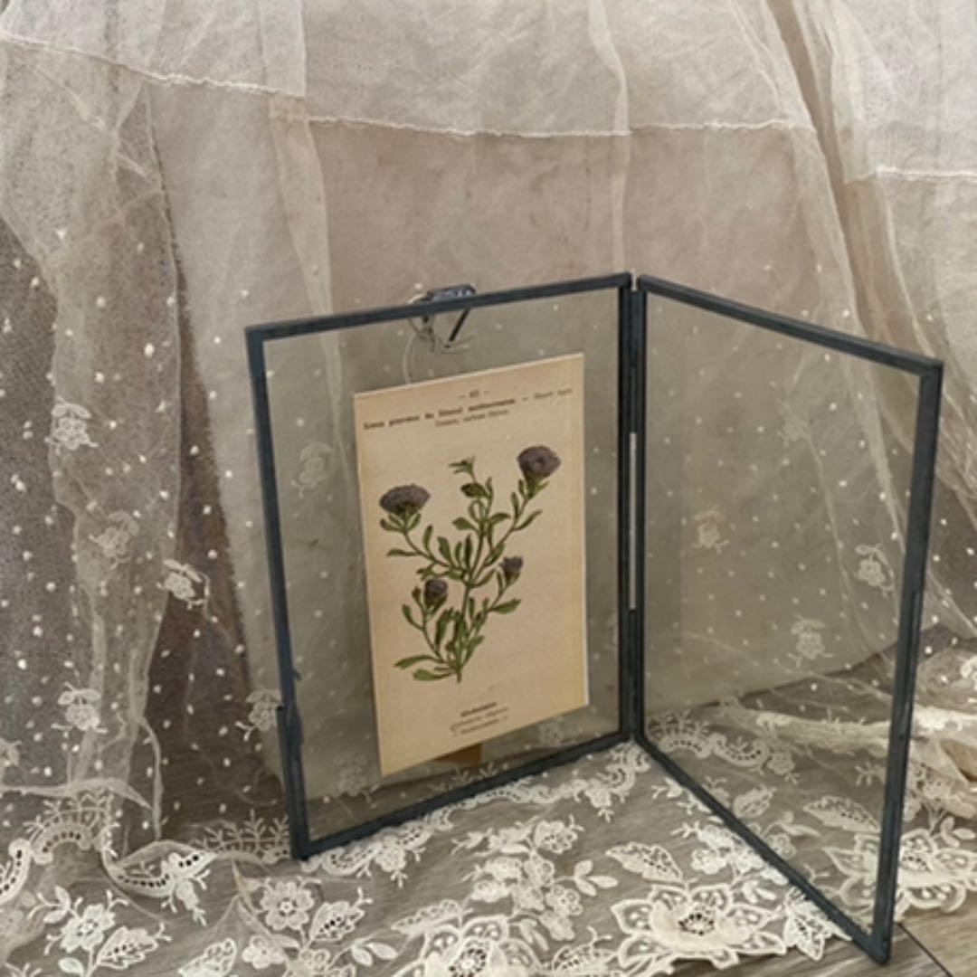 GC 壁掛けガラスフォトフレーム・M❤アイアン