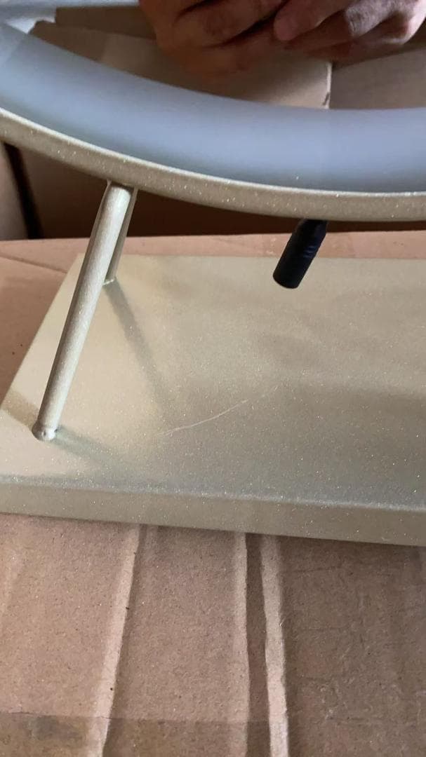 ホワイトモダンドレッサー・鏡台 訳あり品　写真をご確認J206-80-06