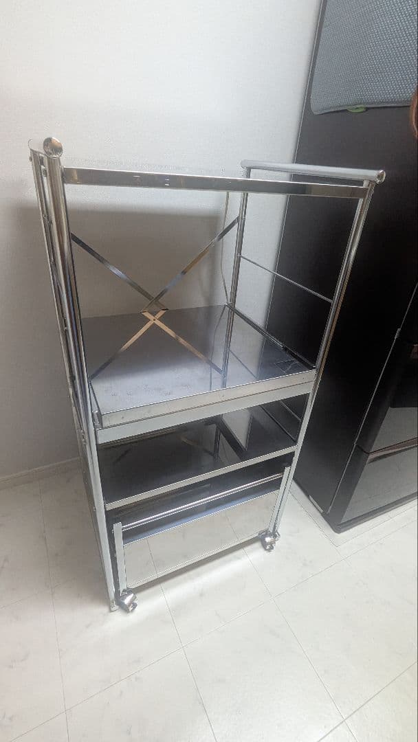 横浜市 直接受渡 配送相談 dinos ステンレス ワゴンキッチン収納幅61cm