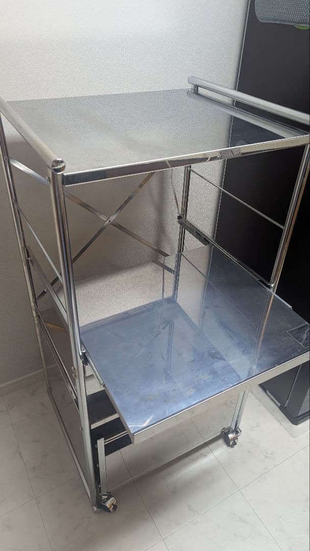 横浜市 直接受渡 配送相談 dinos ステンレス ワゴンキッチン収納幅61cm