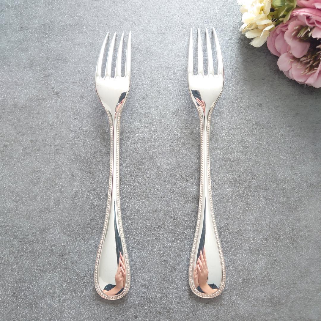 希少 美品 クリストフル パール スタンダードフォーク 2点