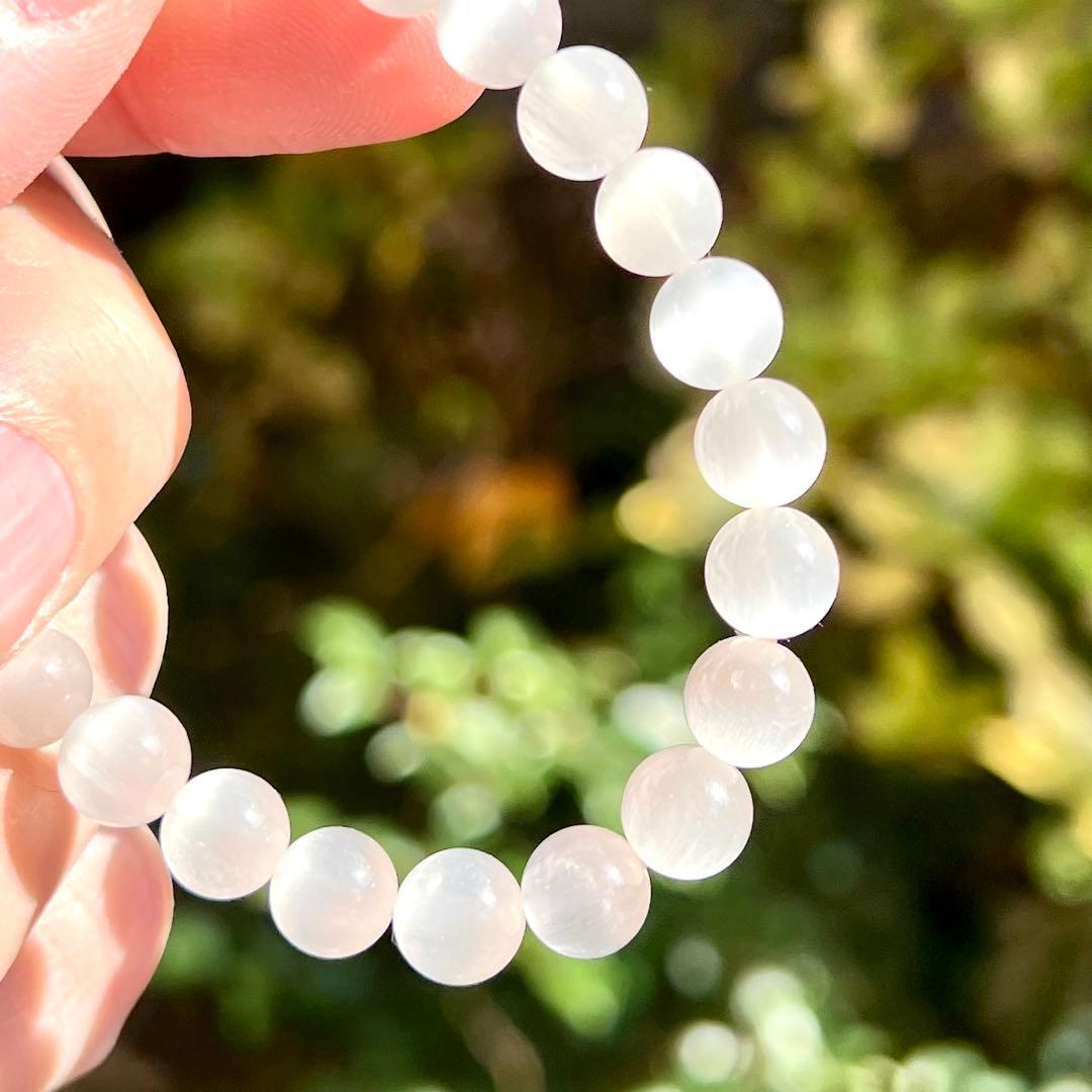 最高級　針並みが綺麗　ホワイトサゲニティッククォーツブレスレット 1