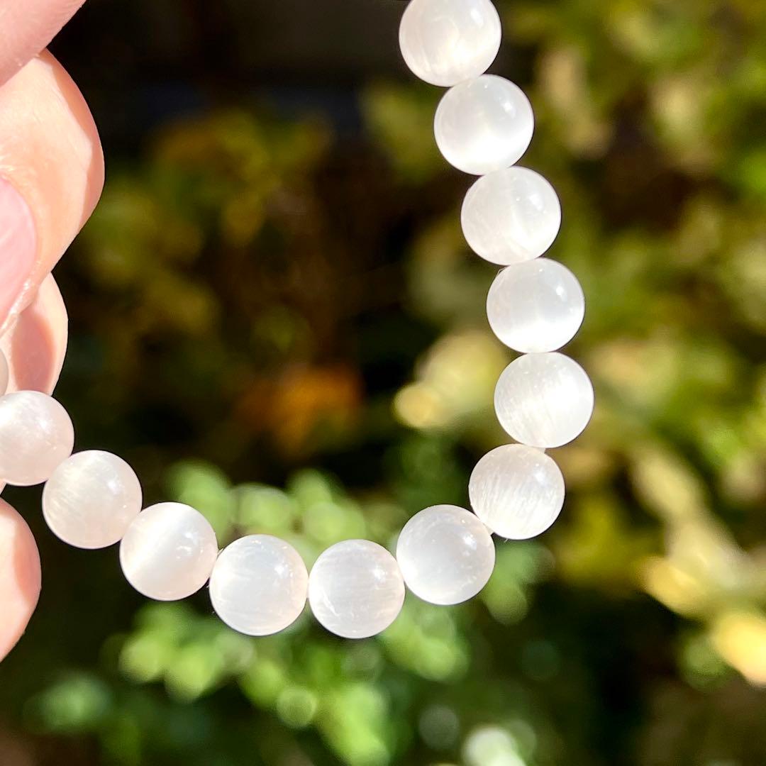 最高級　針並みが綺麗　ホワイトサゲニティッククォーツブレスレット 1