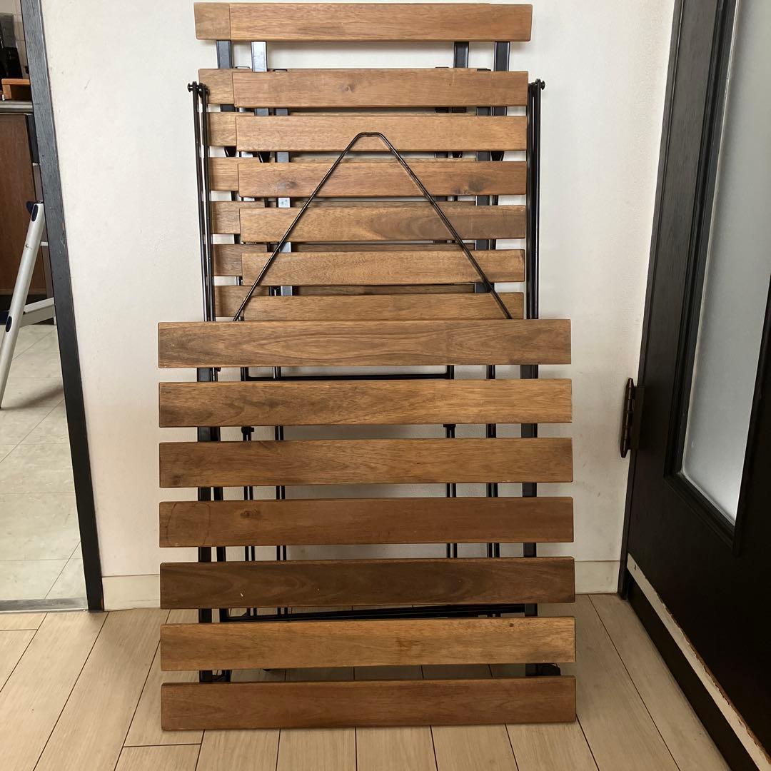 IKEA テーブル＆チェア2脚 屋外用 3点 - メルカリ