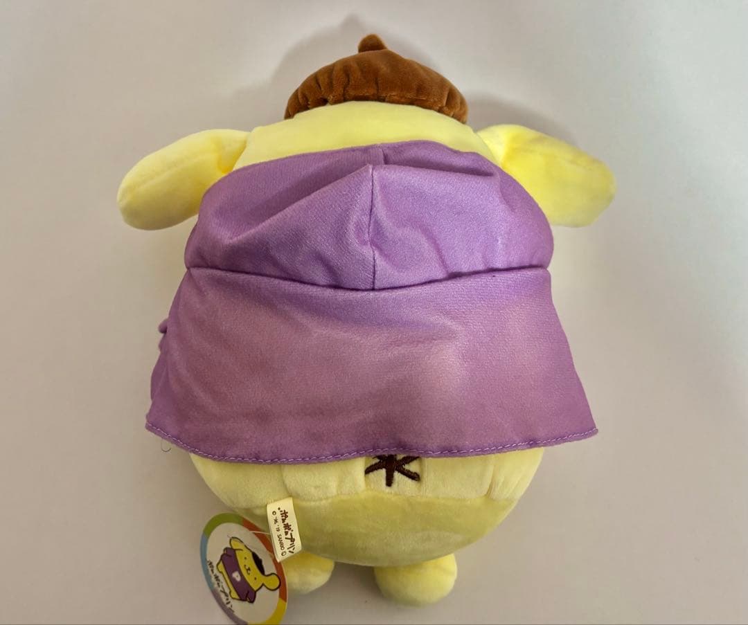 サンリオ ポムポムプリン むにゅぐるみ カラフルパーカー S パープル
