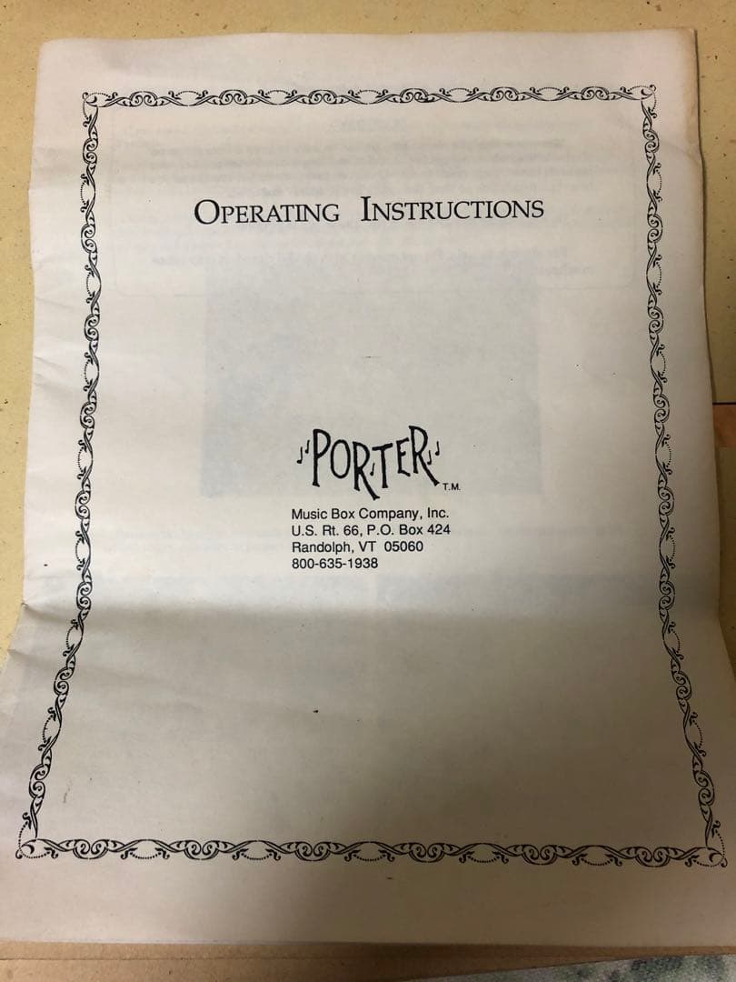 porter スワンオルゴール【ポーター】