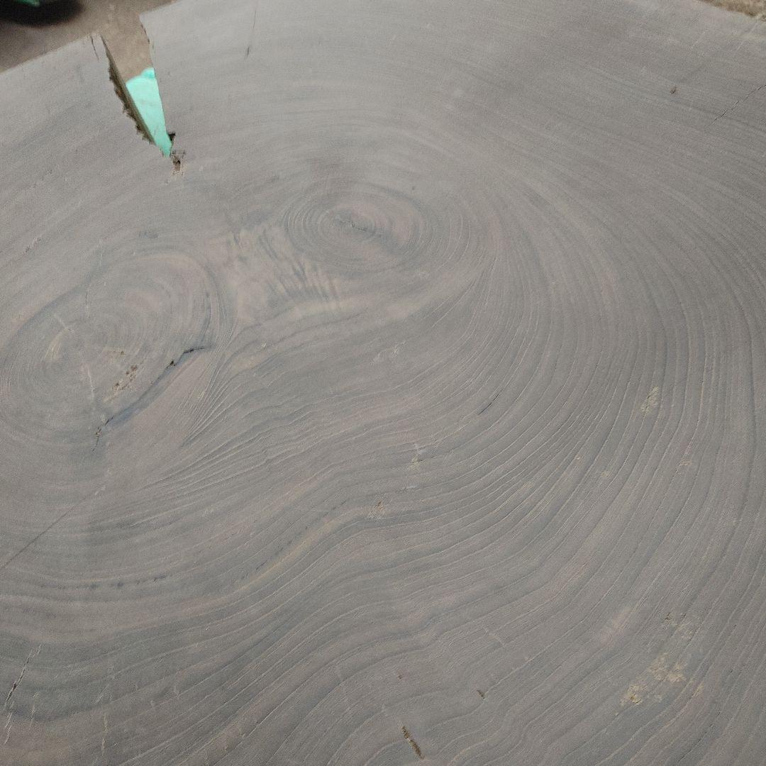 神代欅　ケヤキ　輪切　一枚板　花台　飾り台　銘木　無垢材/自然素材　番号86