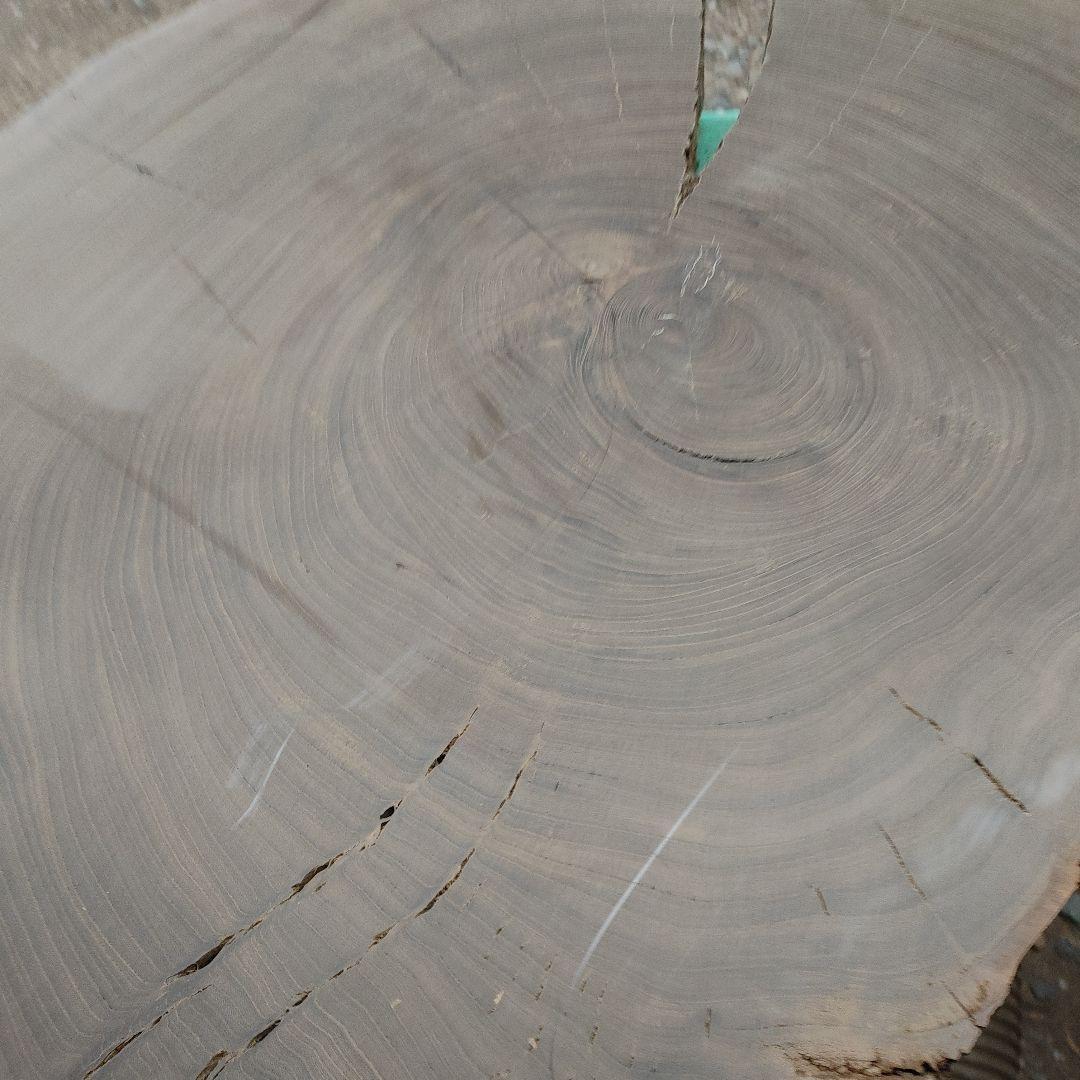 神代欅　ケヤキ　輪切　一枚板　花台　飾り台　銘木　無垢材/自然素材　番号86