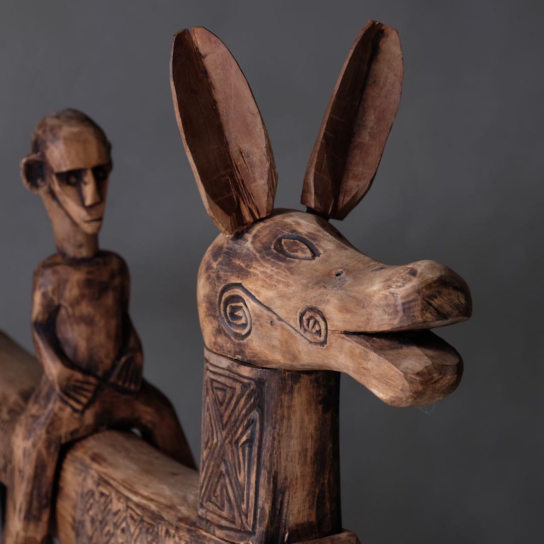 直接引取限定 アフリカ マリ共和国 ドゴン族 木彫 木像 プリミティブ