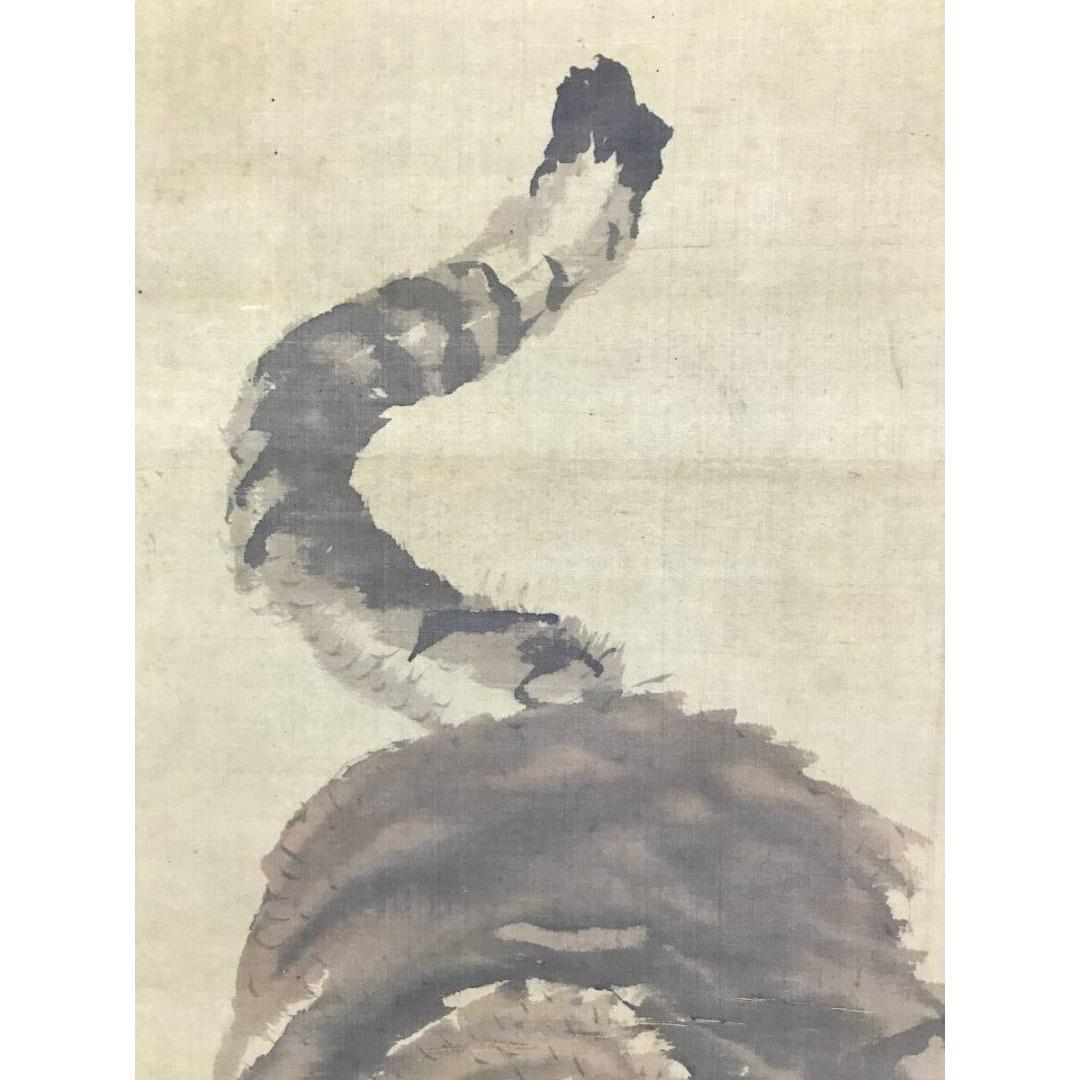 模写/佐伯岸駒/猛虎図/掛軸☆宝船☆AK-701