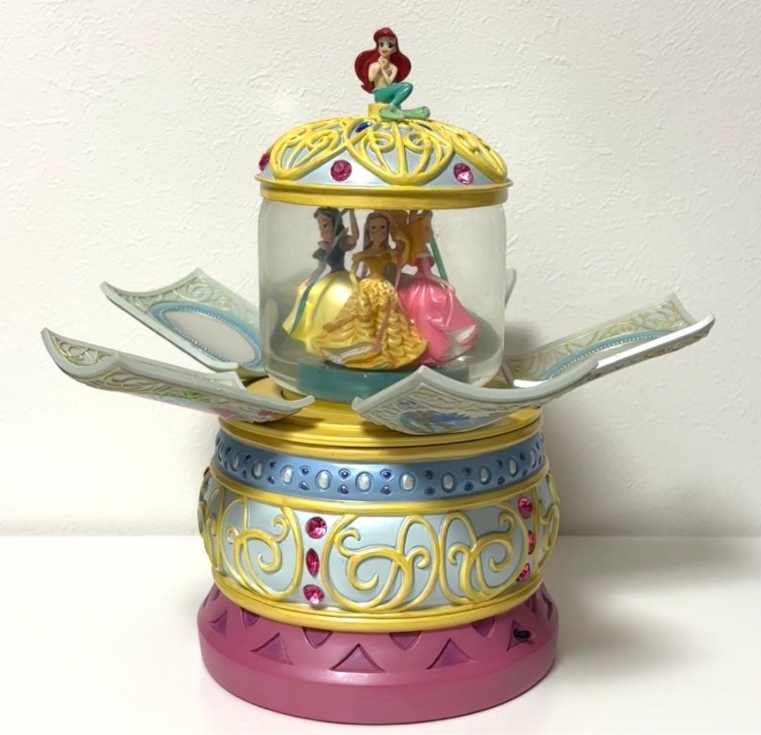 ディズニー　プリンセス　オルゴール　スノードーム