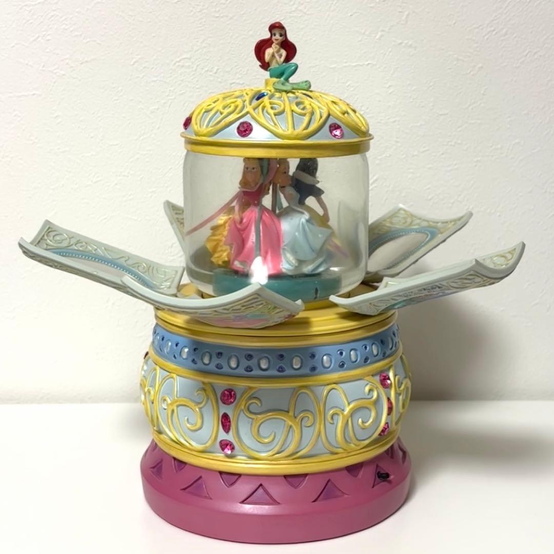 ディズニー　プリンセス　オルゴール　スノードーム