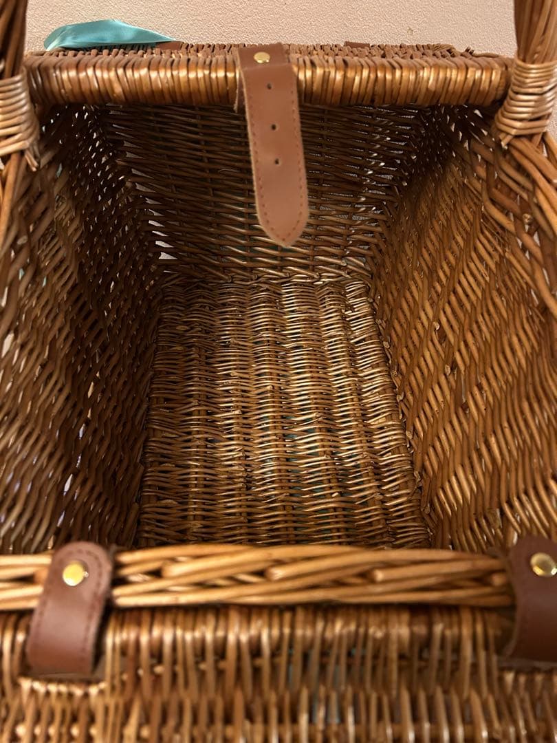 F&M フォートナム＆メイソン カゴ ラージサイズ　バックル付き