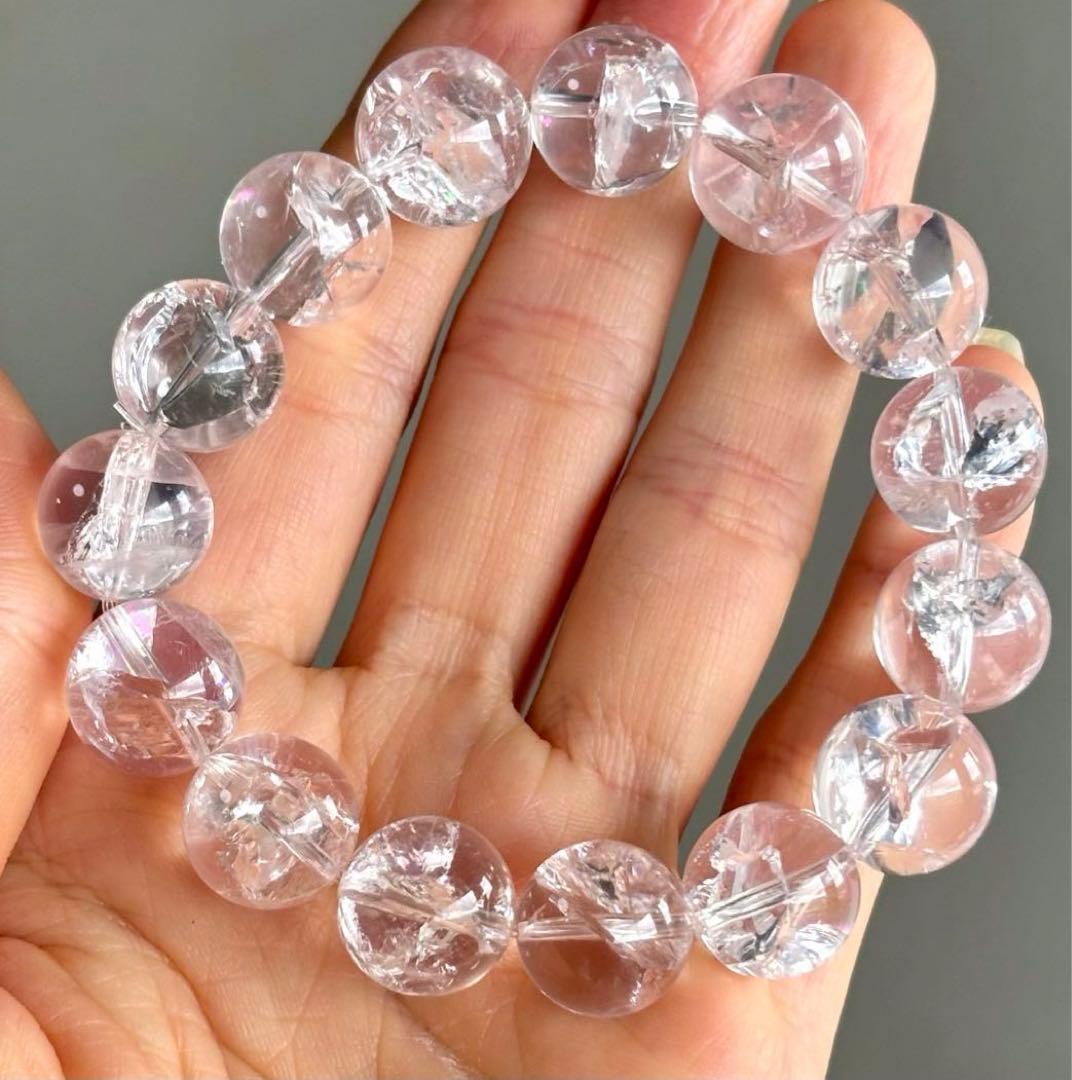 1点再入荷　最高品質　ピンクアゼツライト　ピンククォーツ　ブレスレット