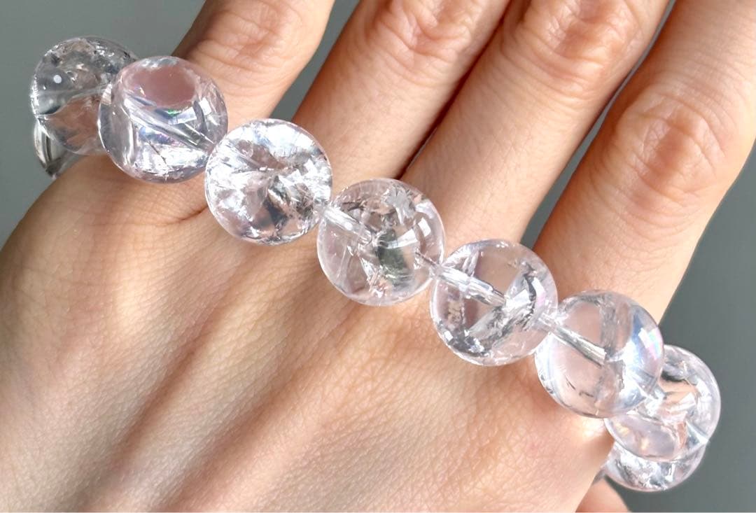 1点再入荷　最高品質　ピンクアゼツライト　ピンククォーツ　ブレスレット