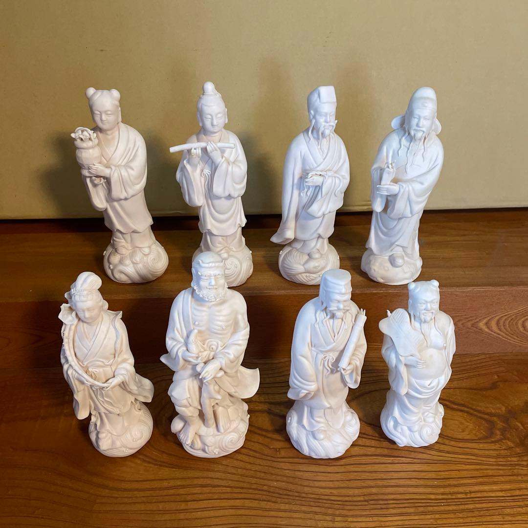 中国　八仙人　白磁