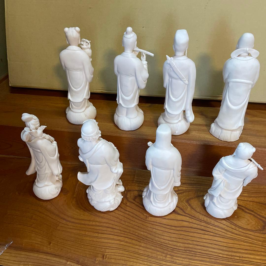 中国　八仙人　白磁