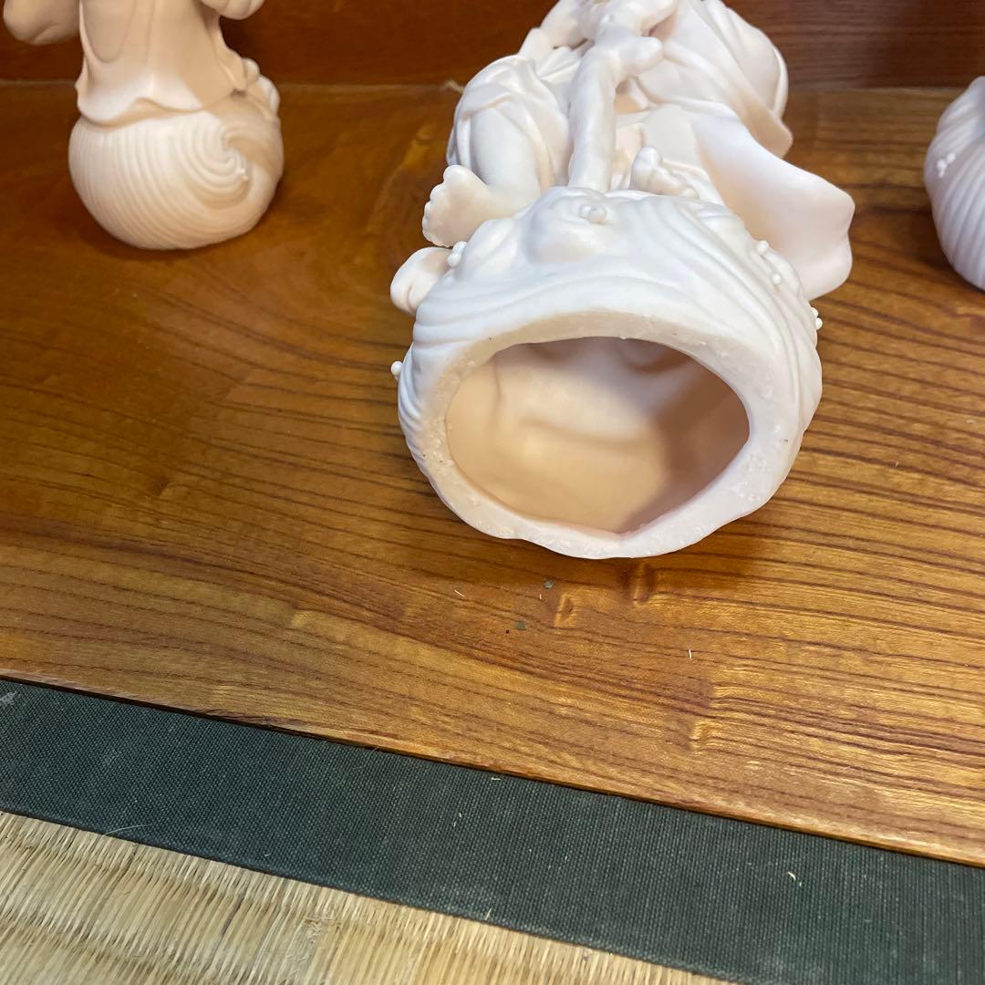 中国　八仙人　白磁