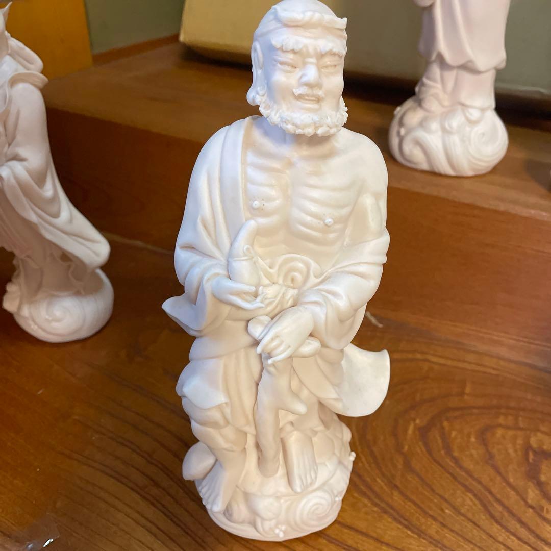 中国　八仙人　白磁