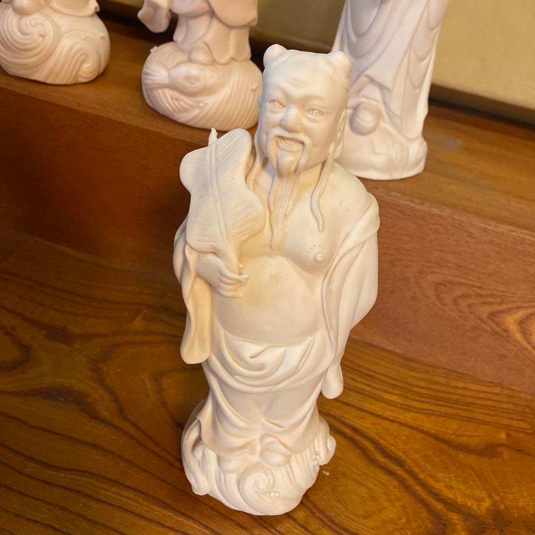 中国　八仙人　白磁