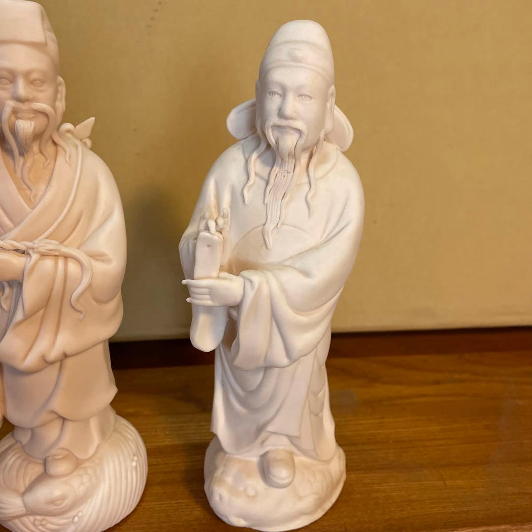 中国　八仙人　白磁