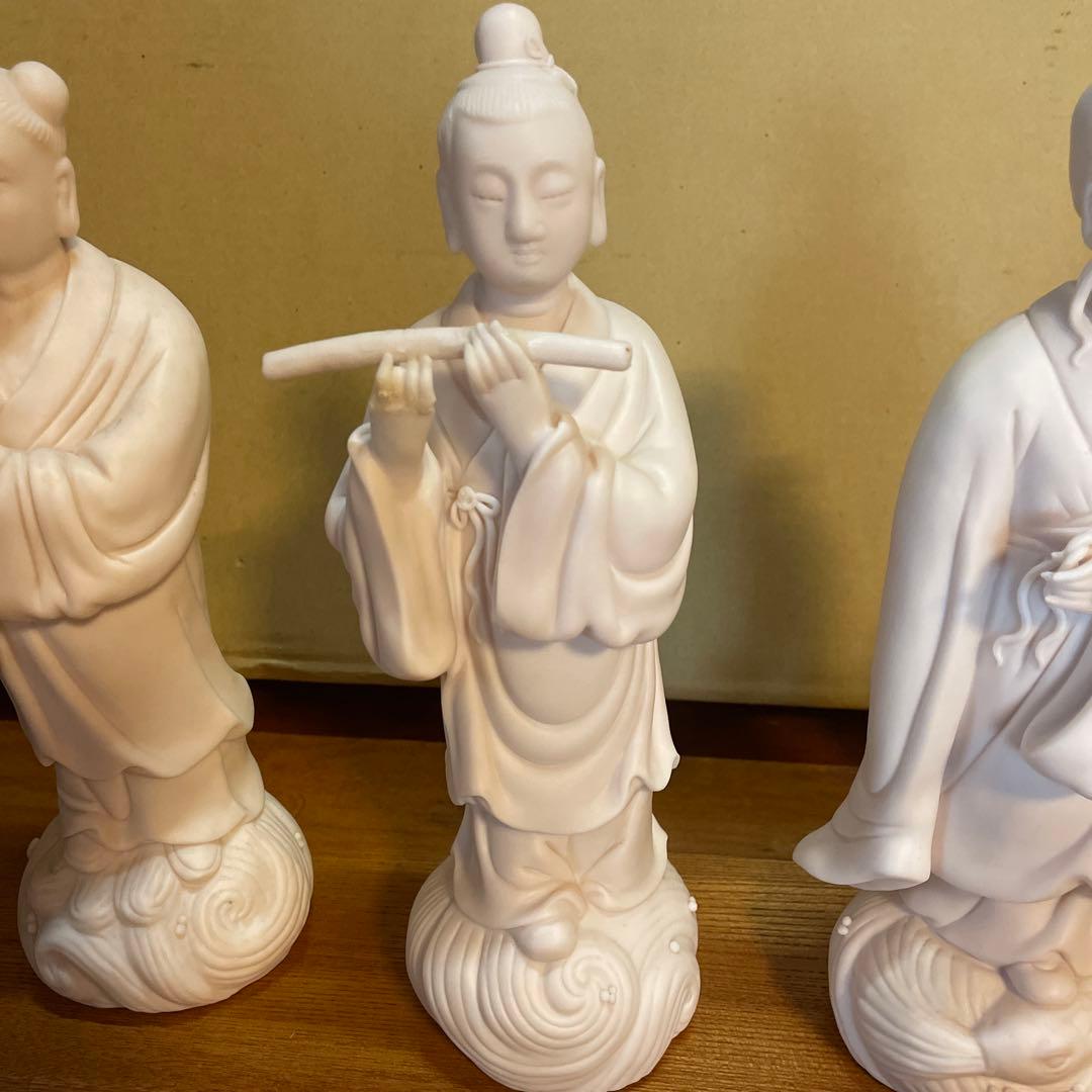 中国　八仙人　白磁