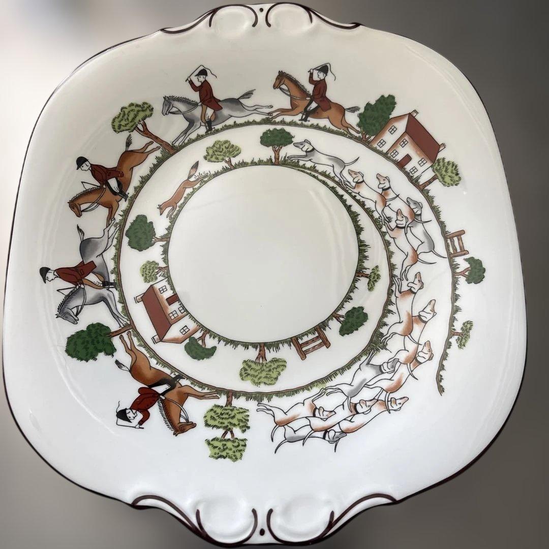 未使用】 Wedgwood ハンティングシーン 皿 - メルカリ
