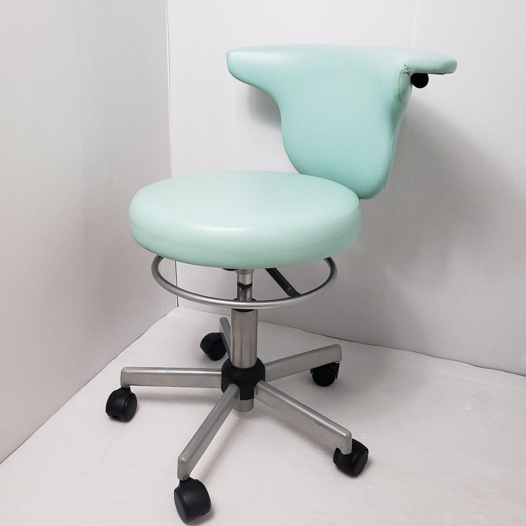 ①病院ドクター用丸椅子　藤沢工業　ACS700LBL　オフィースチェア　送料込み