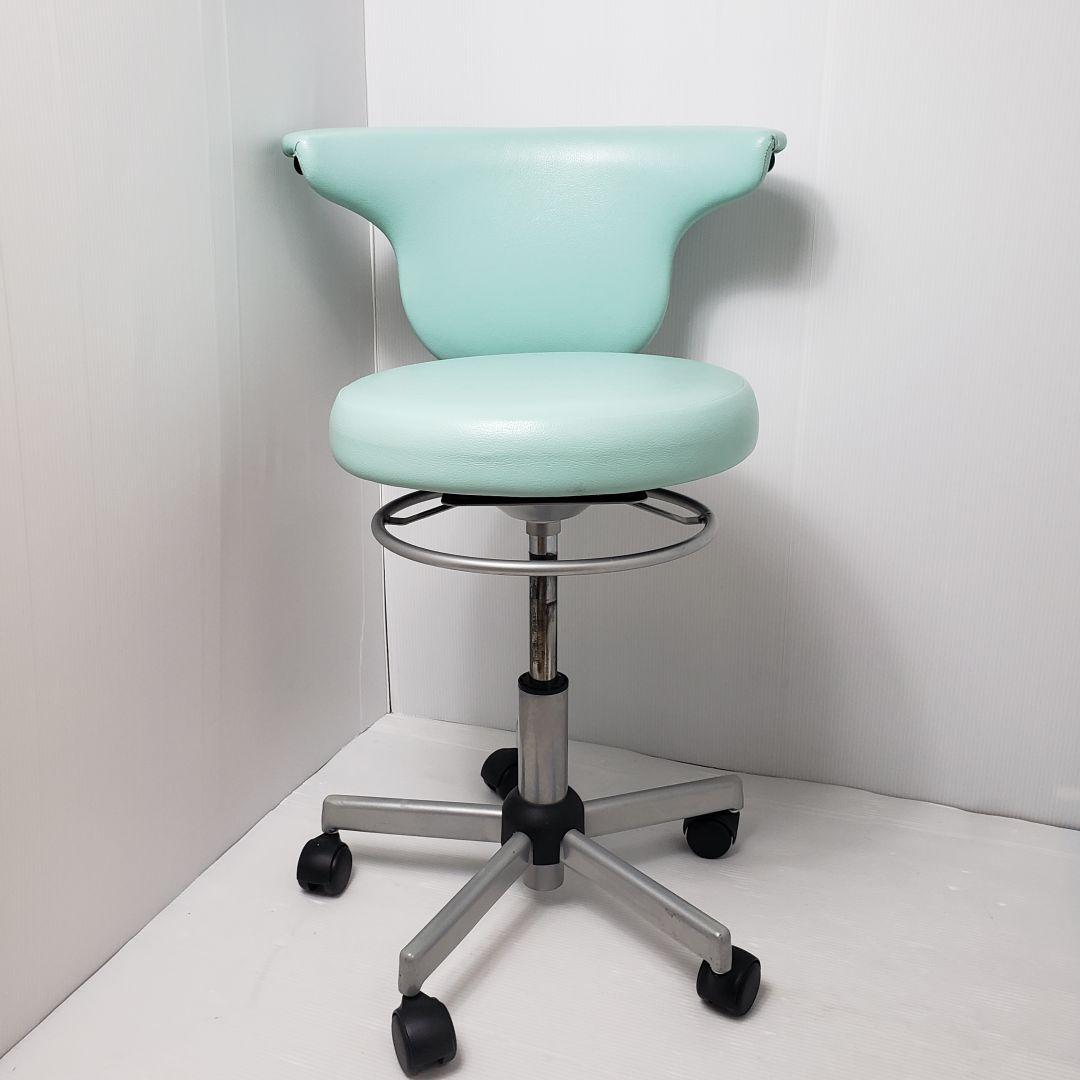 ①病院ドクター用丸椅子　藤沢工業　ACS700LBL　オフィースチェア　送料込み