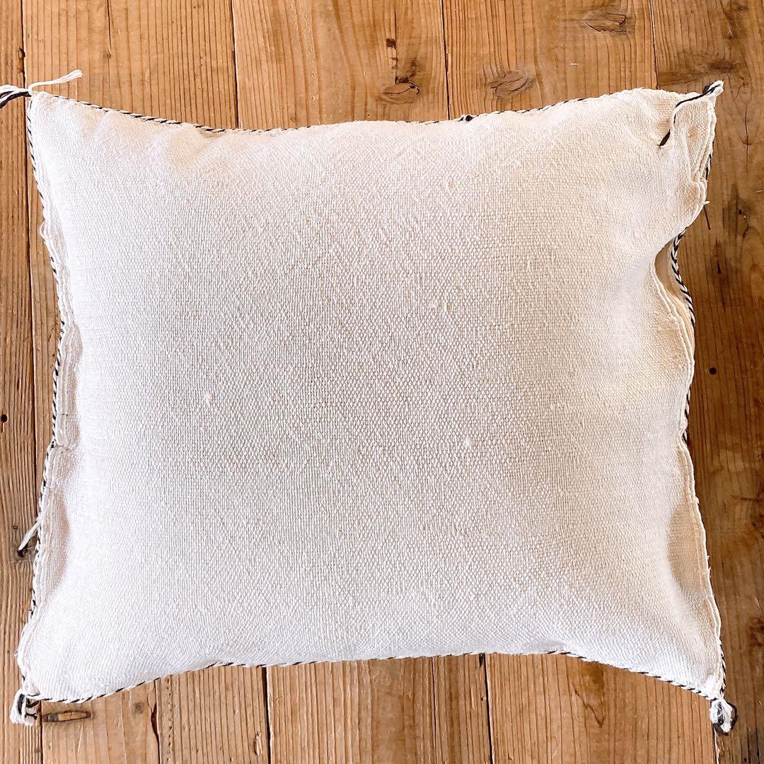 モロッコ製 カクタスシルク サブラ クッションカバー 約44×50cm