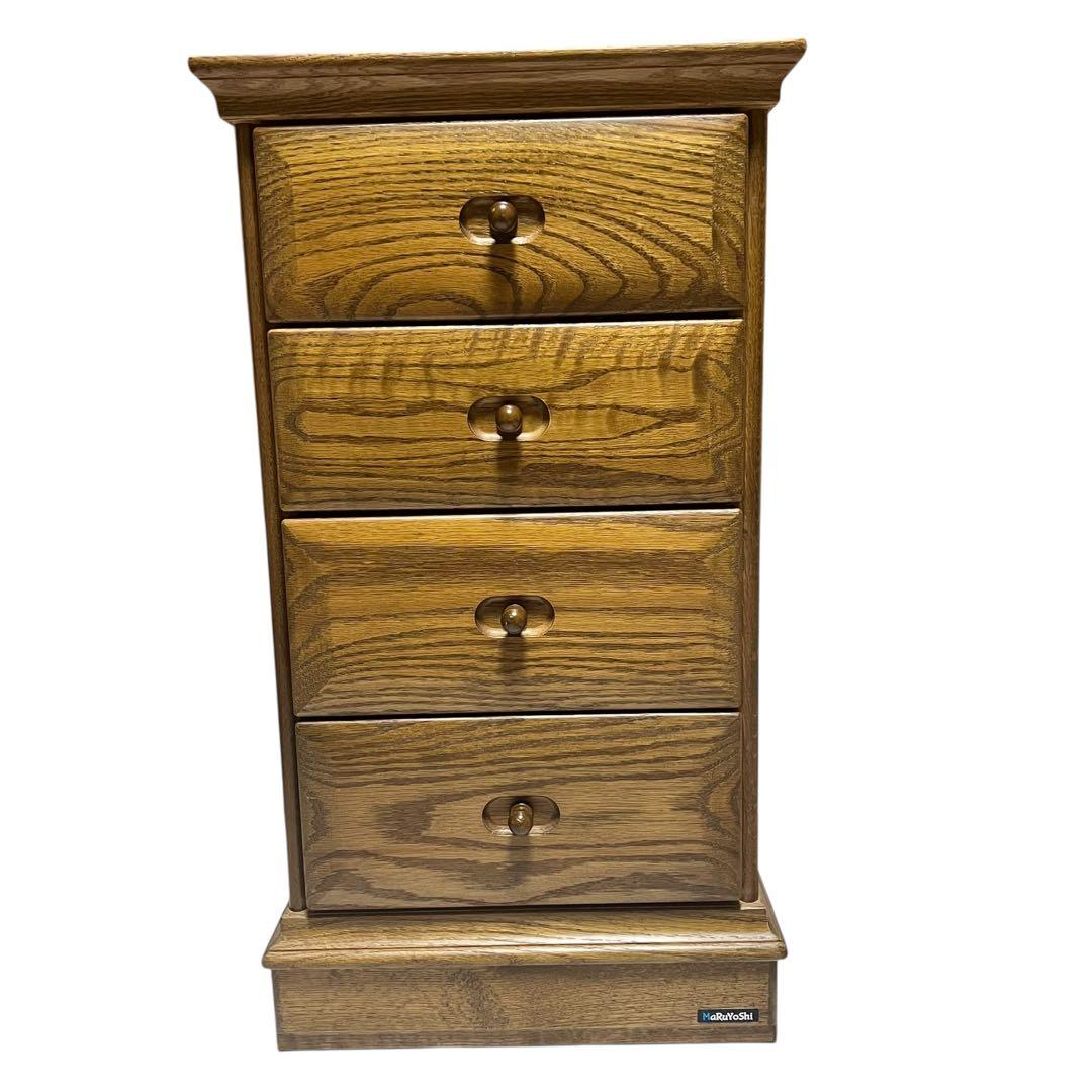 ドーモ　4段チェスト　引き出しキャビネット MaRuYoShi マルヨシ民芸家具