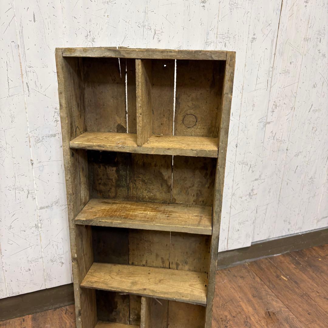 B1 昭和レトロ 古家具 古材 木製飾り棚 ディスプレイラック オープンラック