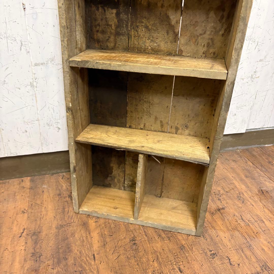 B1 昭和レトロ 古家具 古材 木製飾り棚 ディスプレイラック オープンラック