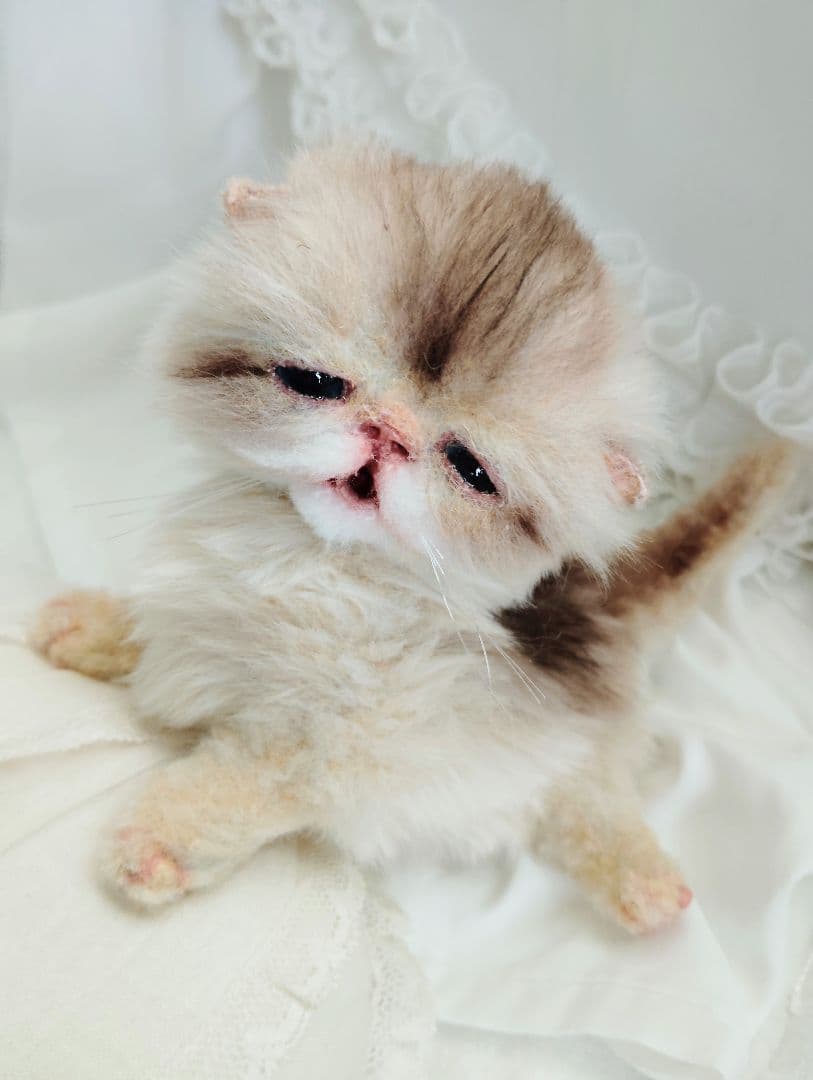 生後２週間♡ふにゃくた♡子猫ちゃん♡アートドール♡ぬいぐるみ♡