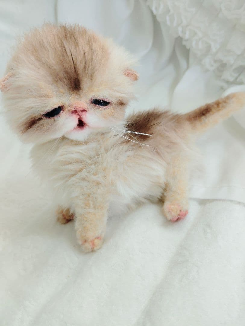 生後２週間♡ふにゃくた♡子猫ちゃん♡アートドール♡ぬいぐるみ♡
