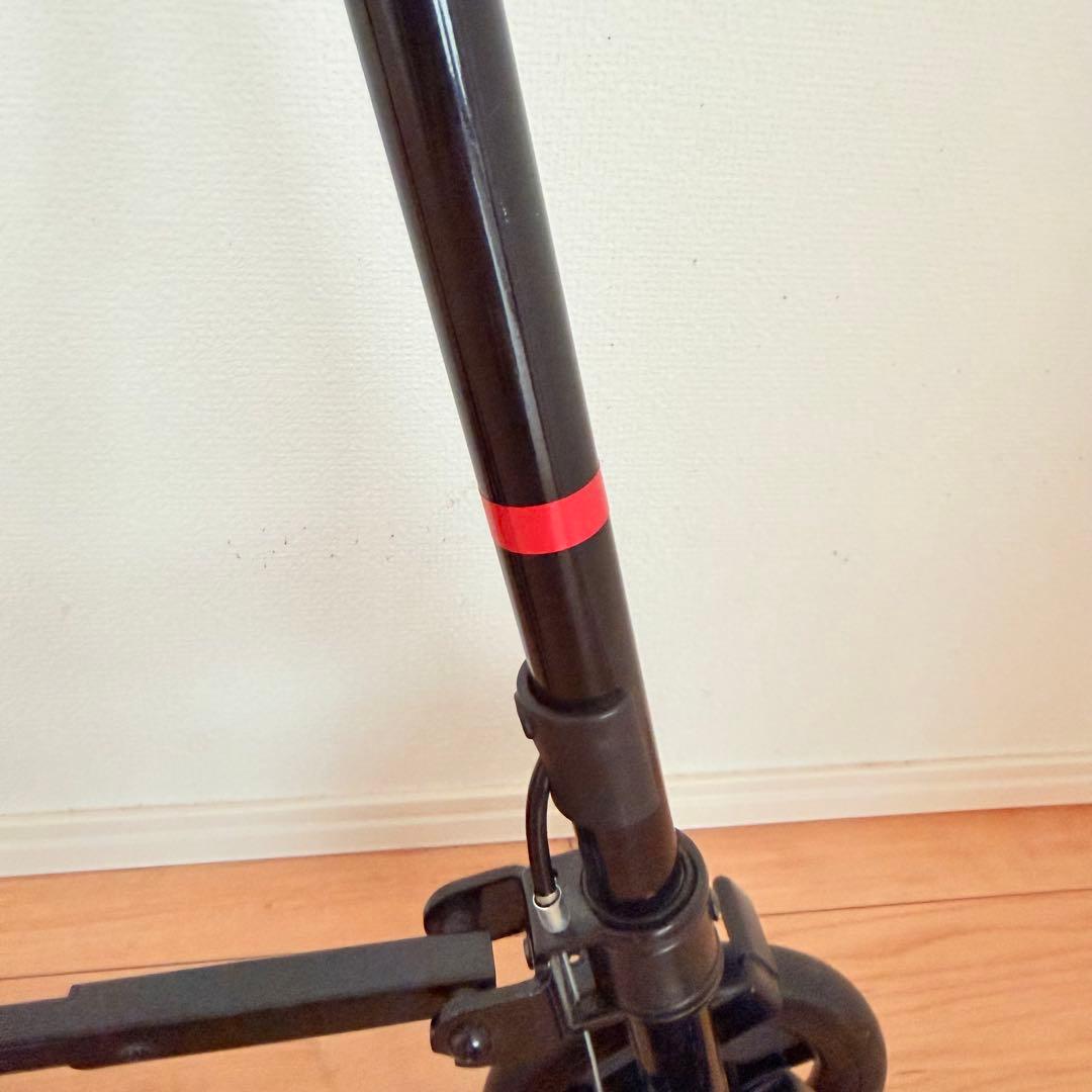 フジホーム ハンドレールステッキII ブラック タイヤ付き杖 歩行器