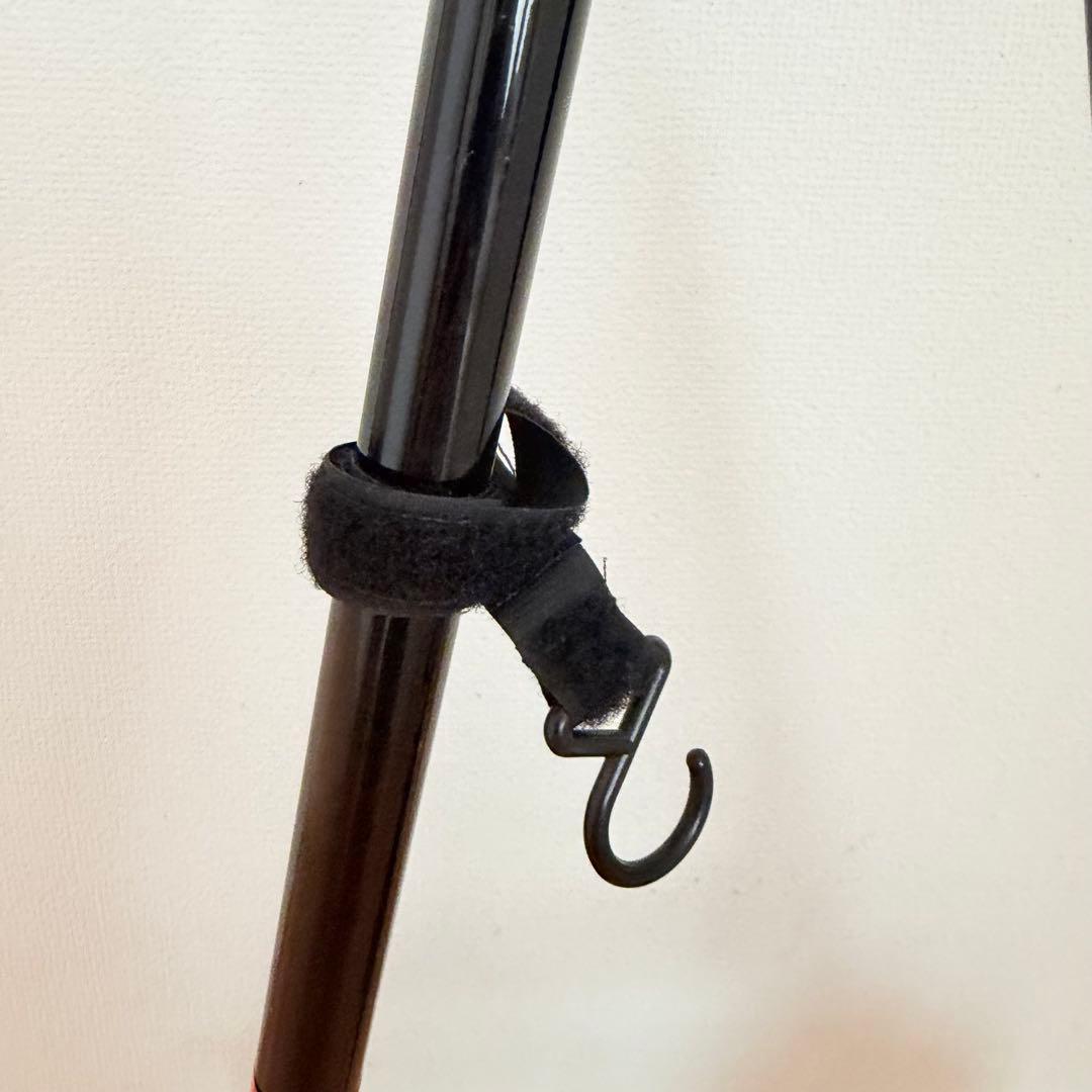 フジホーム ハンドレールステッキII ブラック タイヤ付き杖 歩行器