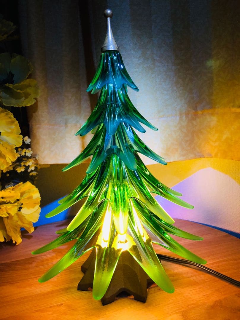 美品 レア HOYA クリスタル ツリー クリスタルライト