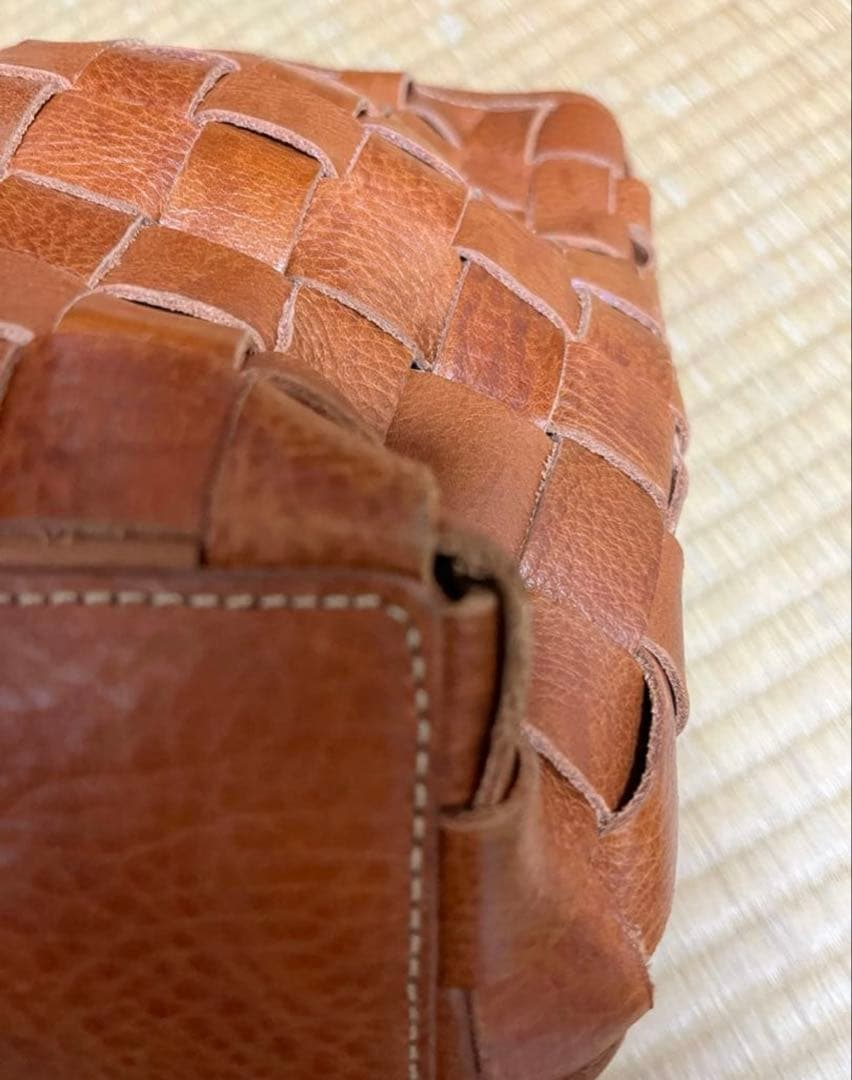 style craft レザー編み込み トートバッグ　南埜製鞄 ハンドメイド