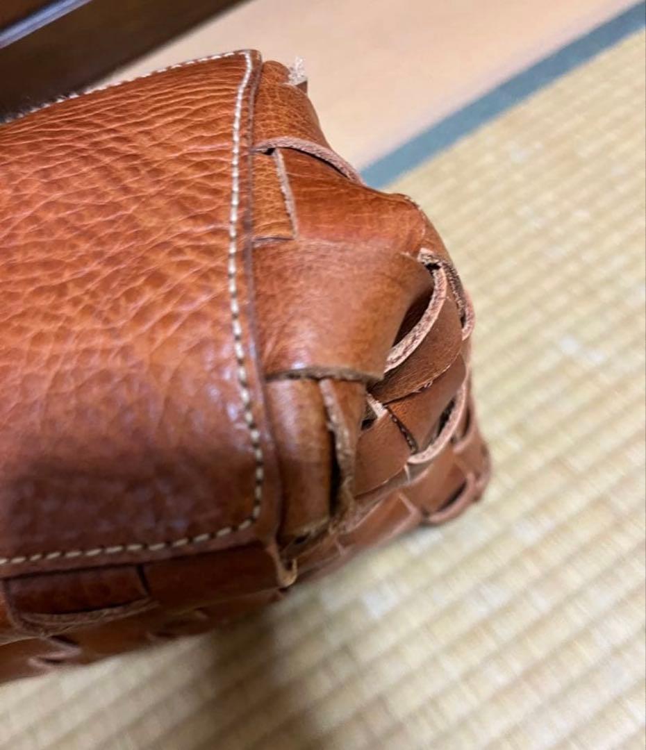 style craft レザー編み込み トートバッグ　南埜製鞄 ハンドメイド