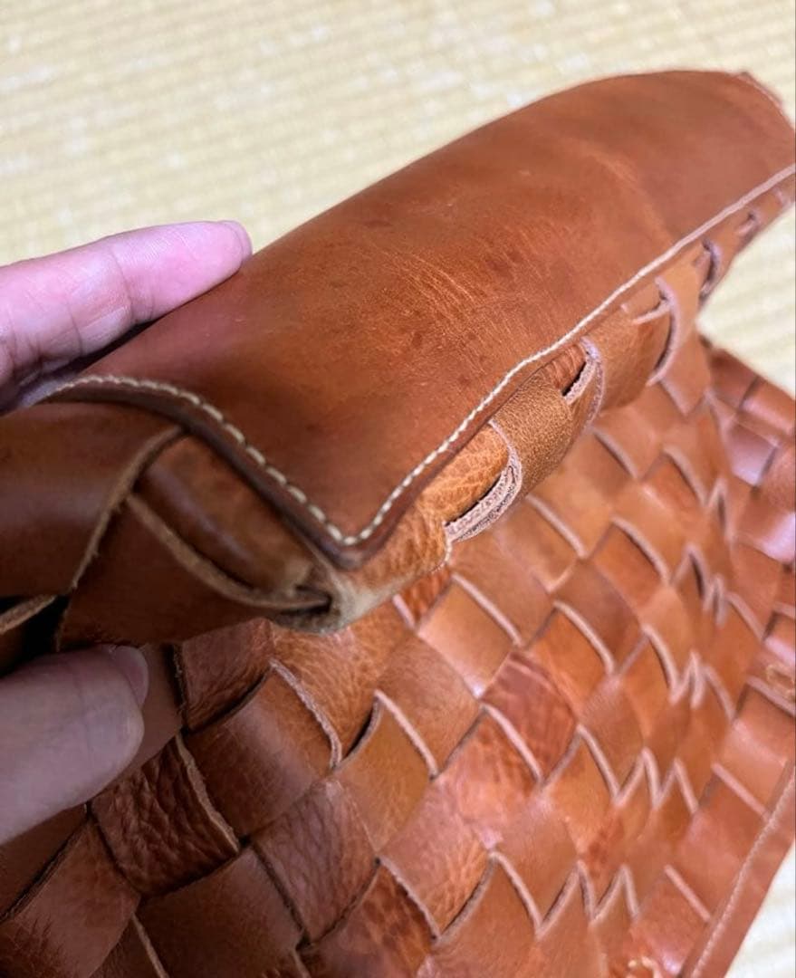 style craft レザー編み込み トートバッグ　南埜製鞄 ハンドメイド