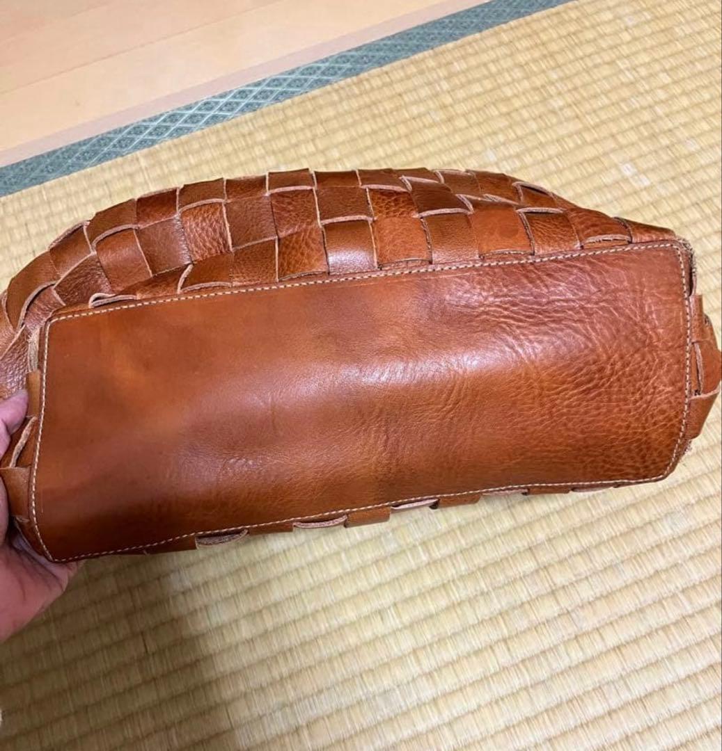 style craft レザー編み込み トートバッグ　南埜製鞄 ハンドメイド